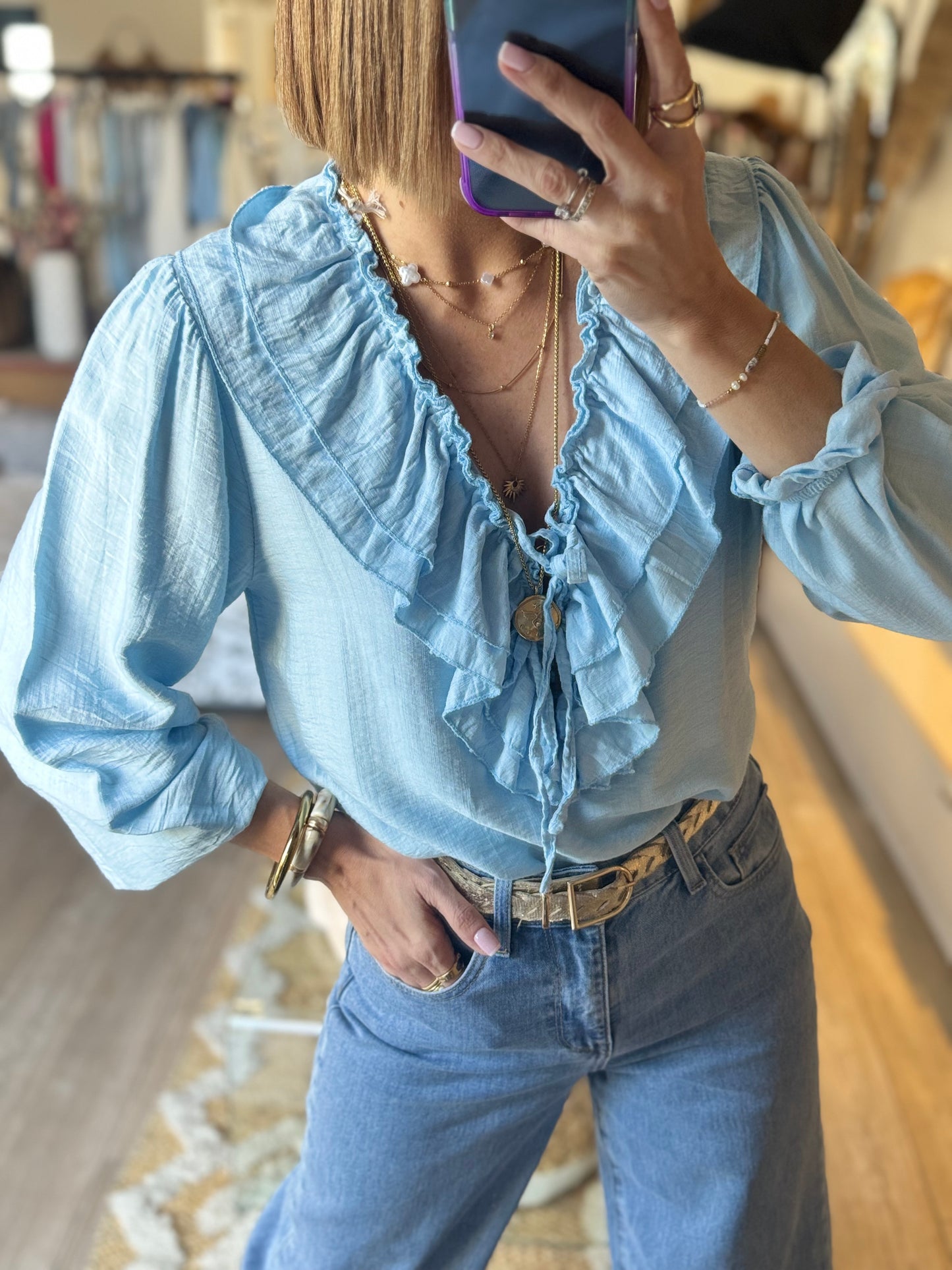 Blouse Emma bleu