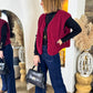 Gilet Aline bordeaux