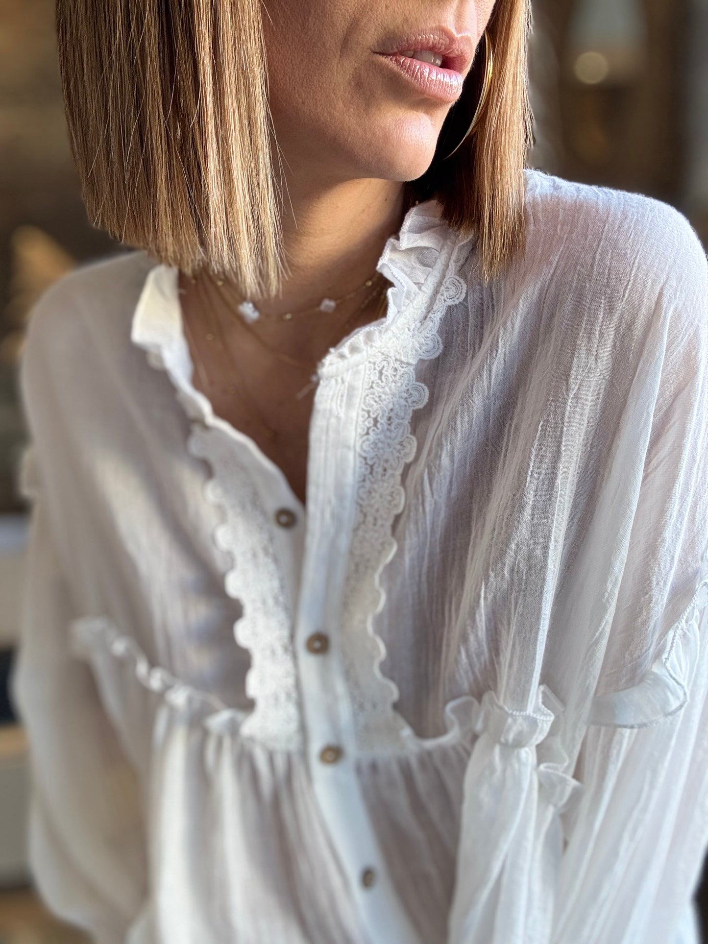 Blouse Janèle blanche