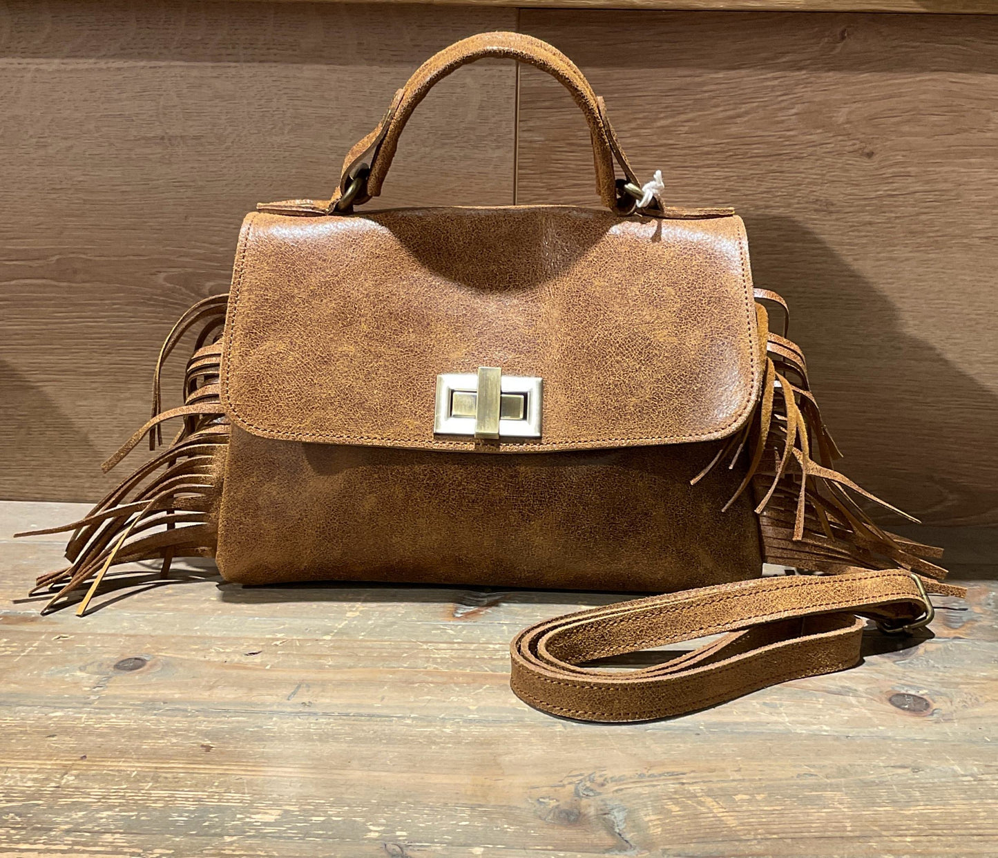 Sac cuir Romy camel