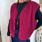 Gilet Aline bordeaux