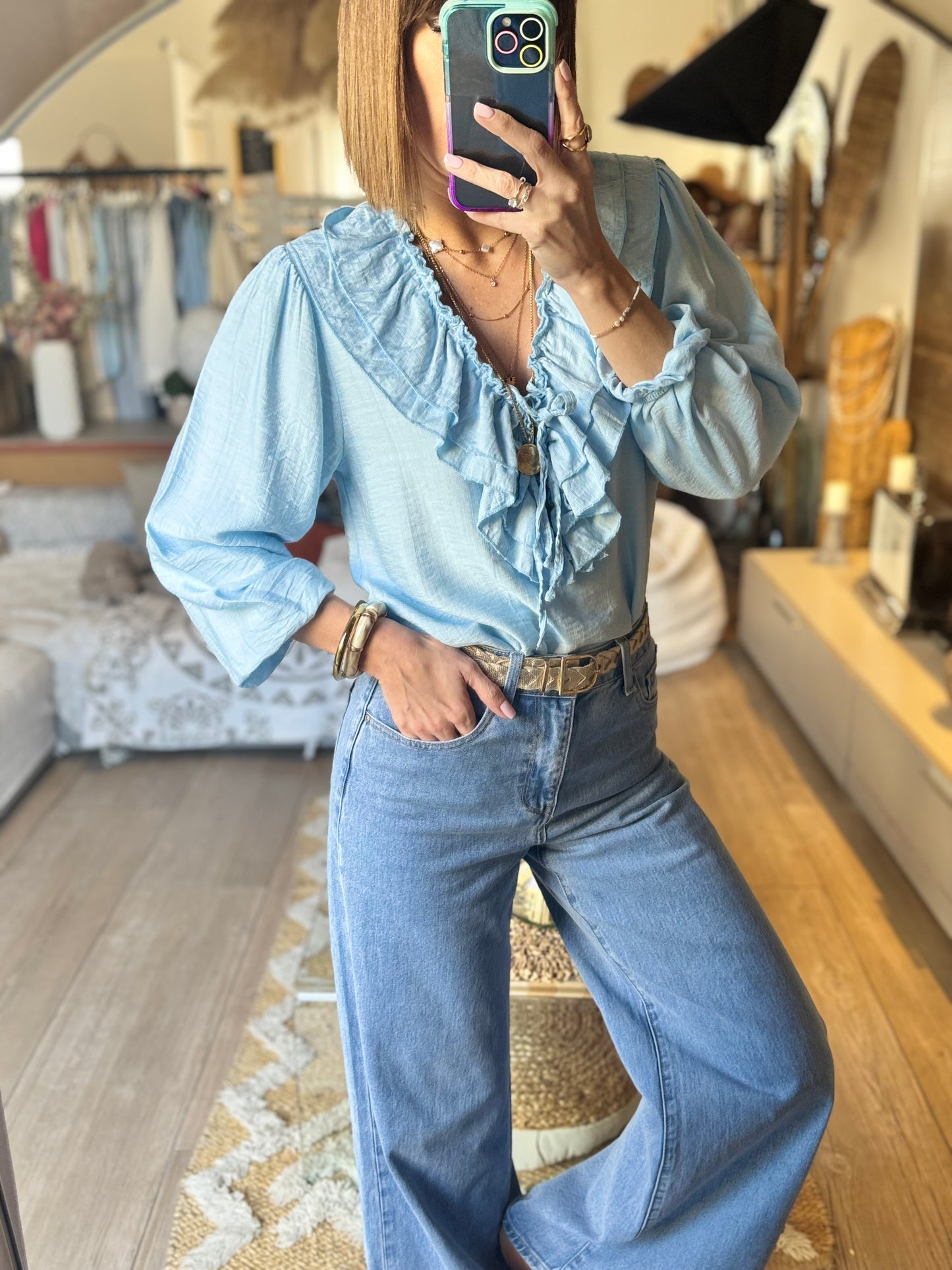 Blouse Emma bleu