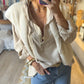 Pull fin Paolo beige