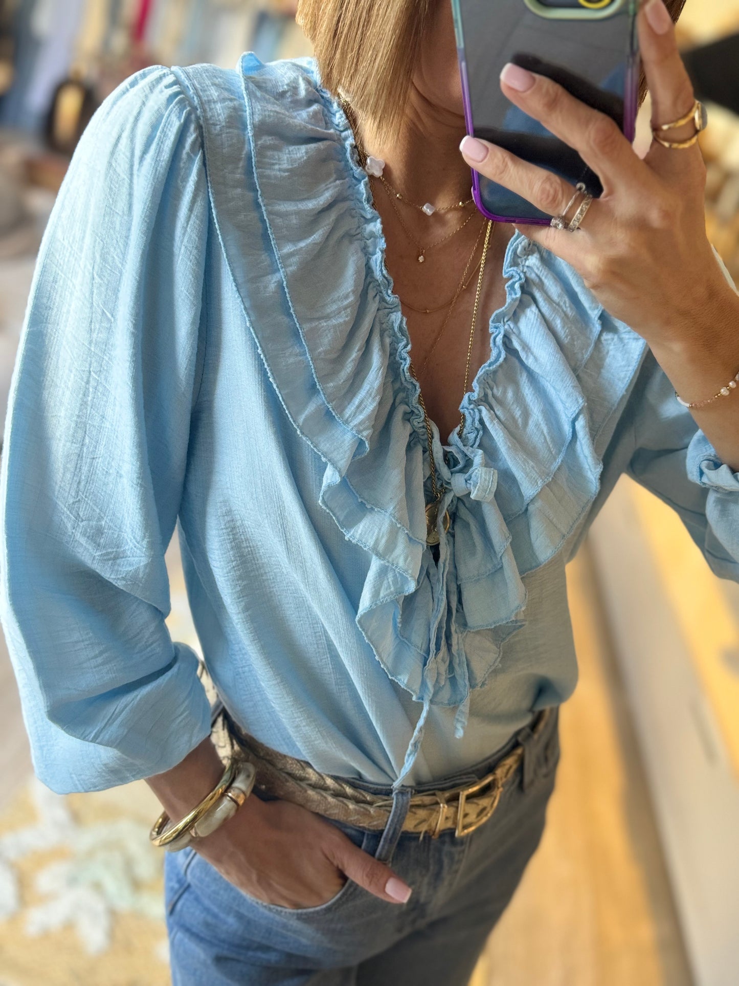 Blouse Emma bleu