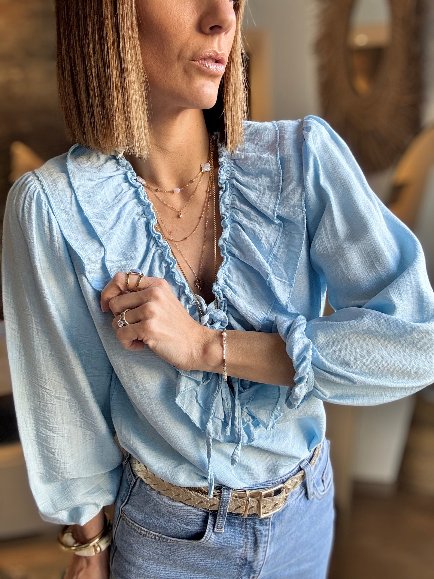 Blouse Emma bleu